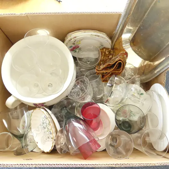 ASST. CHINA & GLASSWARE ETC