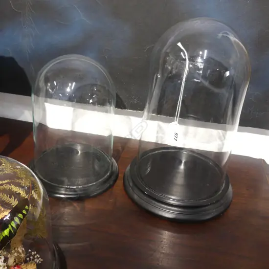 2 GLASS DOMES H.300, 210mm