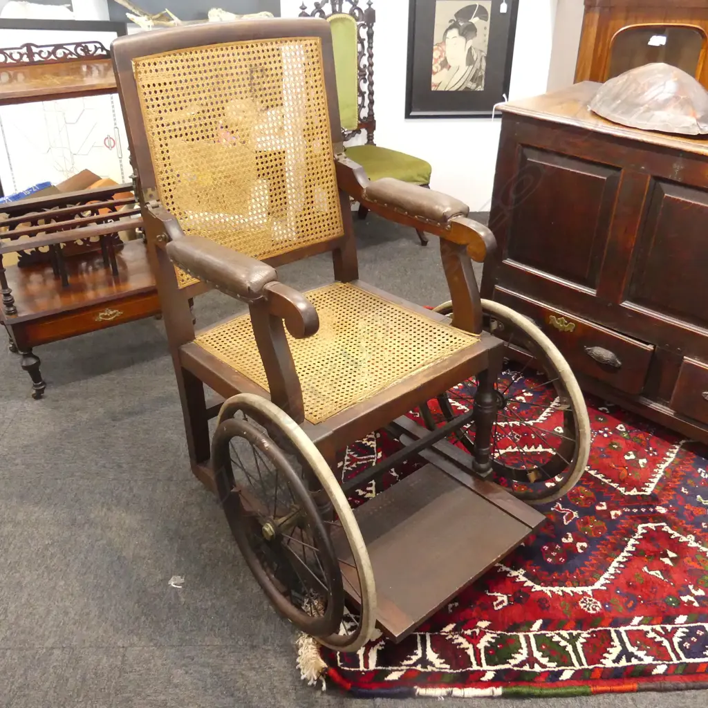ANTIQUE WHEELCHAIR Image 1++