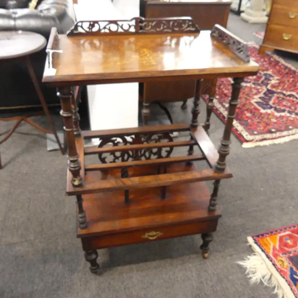VICTORIAN INLAID CANTERBURY 595x385x930mm Image 1++