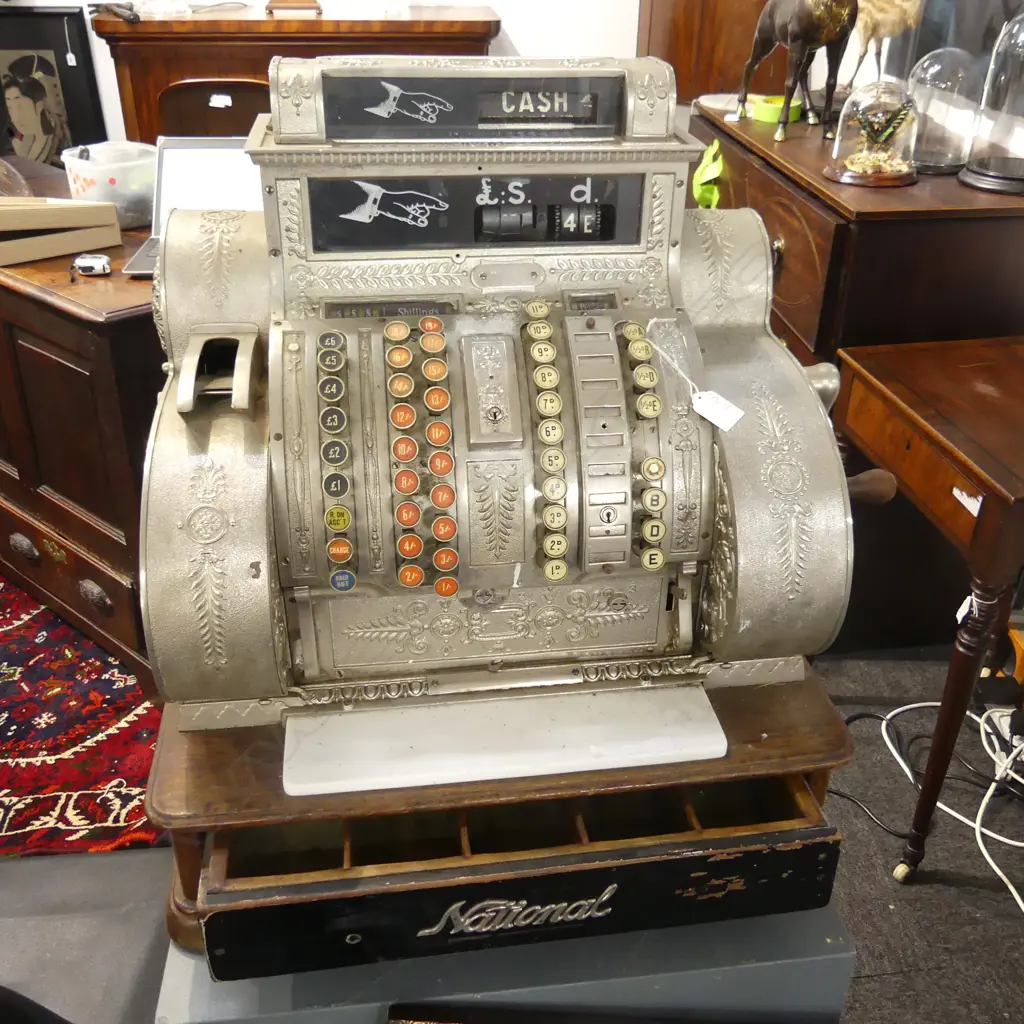 ANTIQUE NATIONAL CASH REGISTER 520x425x565mm Image 1++