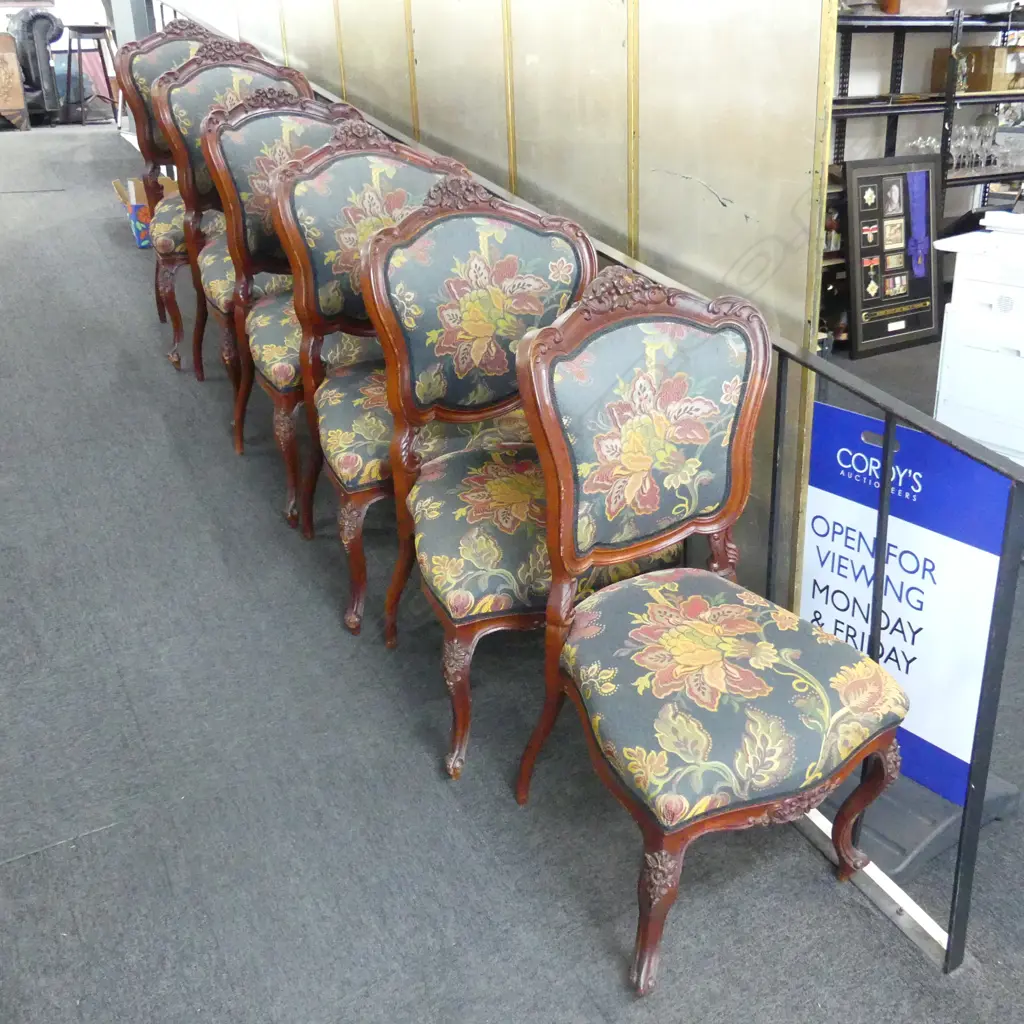 SIX FRENCH STYLE CHAIRS Image 1++