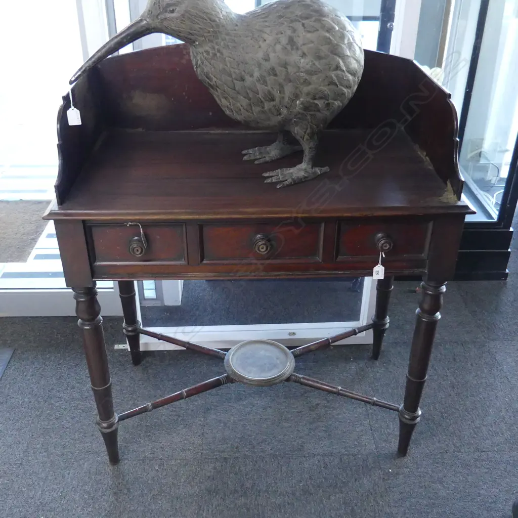 MAHOGANY HALL TABLE 915x515x1050mm Image 1++