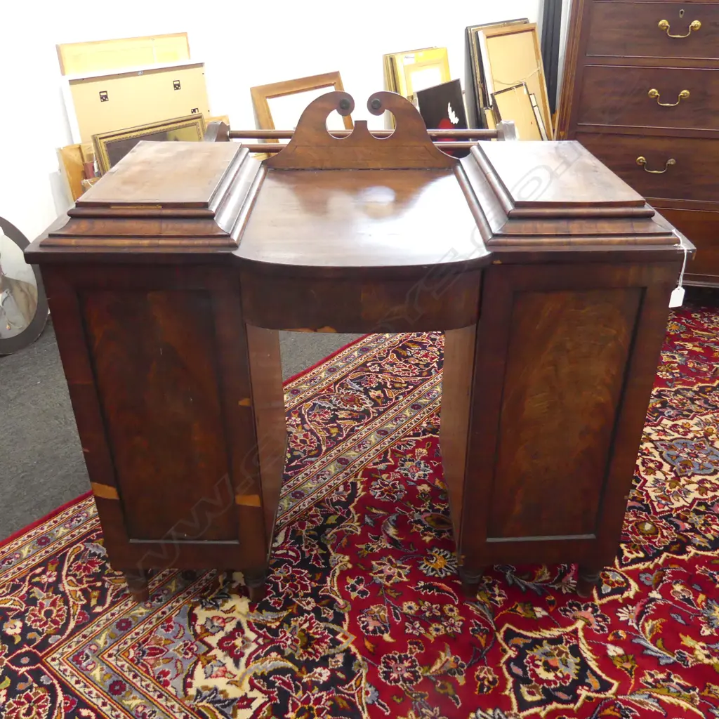 19thC MAHOGANY SIDEBOARD, VENEER LOSSES 1080x530x1000mm Image 1++