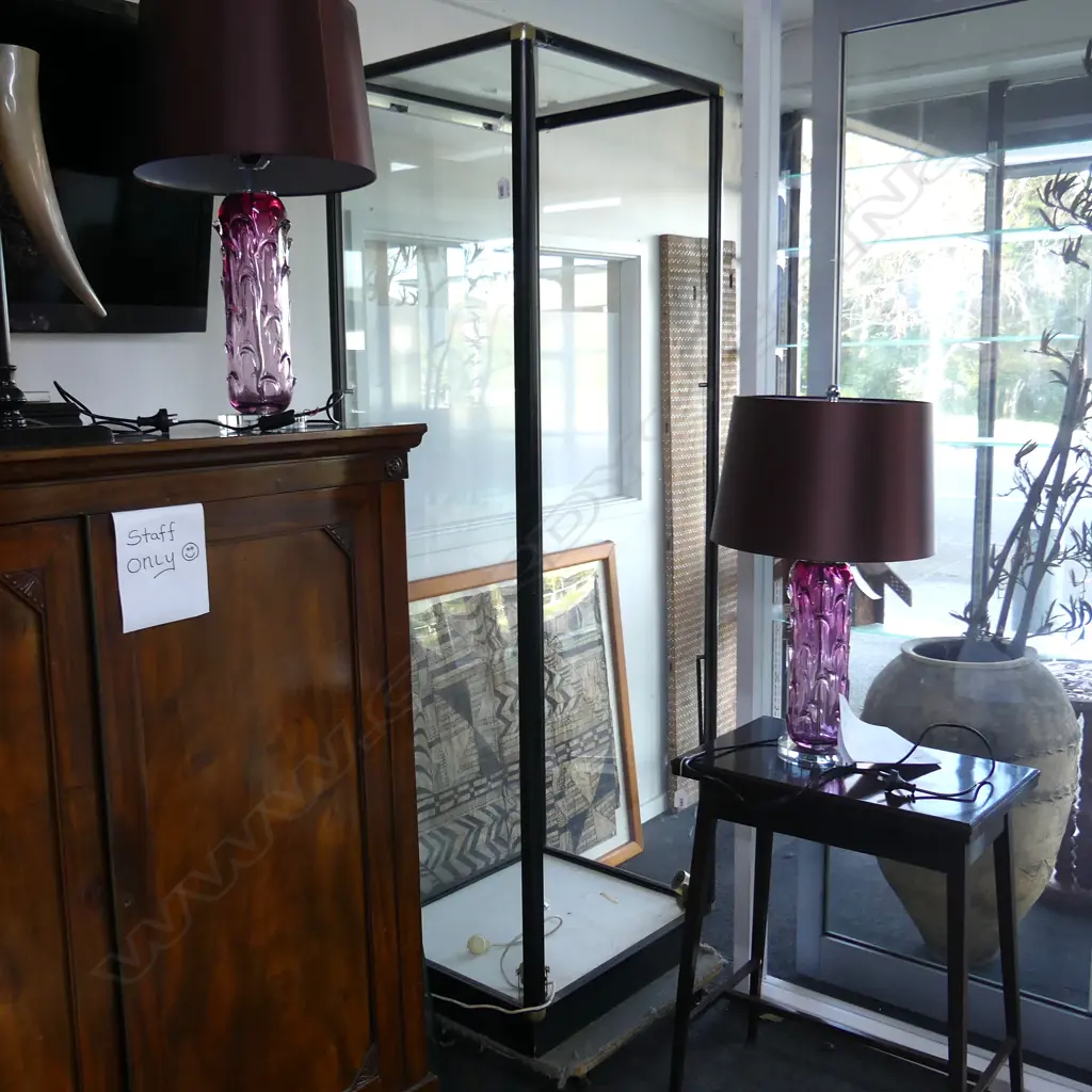 Glass Display Cabinet 650mm x 1950mm x 550mm NO DOOR Image 1++