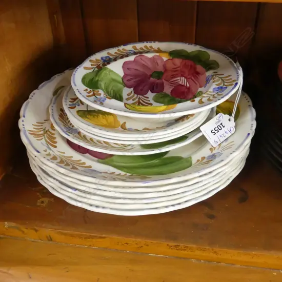 SIMPSONS BELLE FIORE; 6 PLATES 250mm dia + 5 OTHER