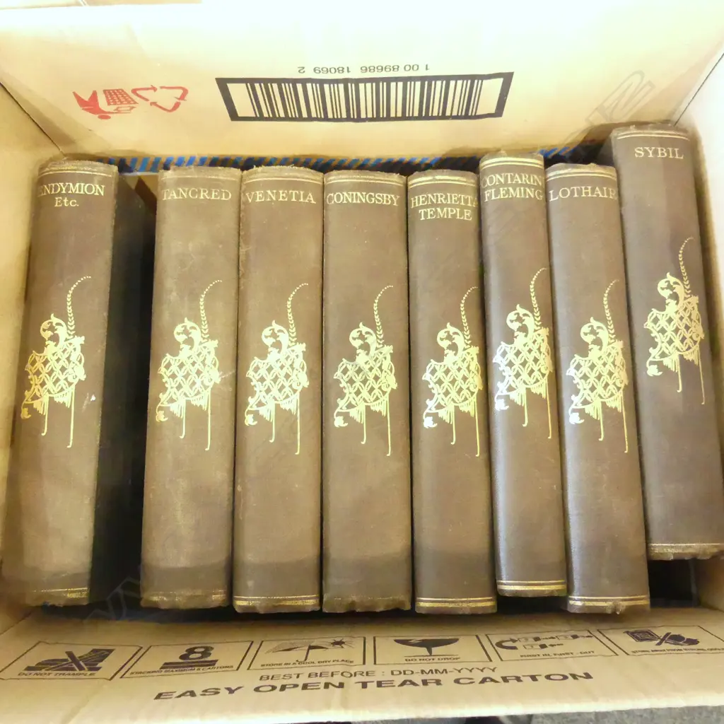 8 VOLS. DISRAELI NOVELS Image 1++