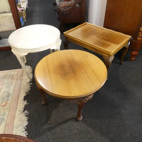 3 SIDE TABLES 670mm dia