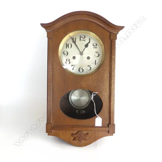 EDWARDIAN WALL CLOCK BY JONES BROS AUCKLAND L510MM