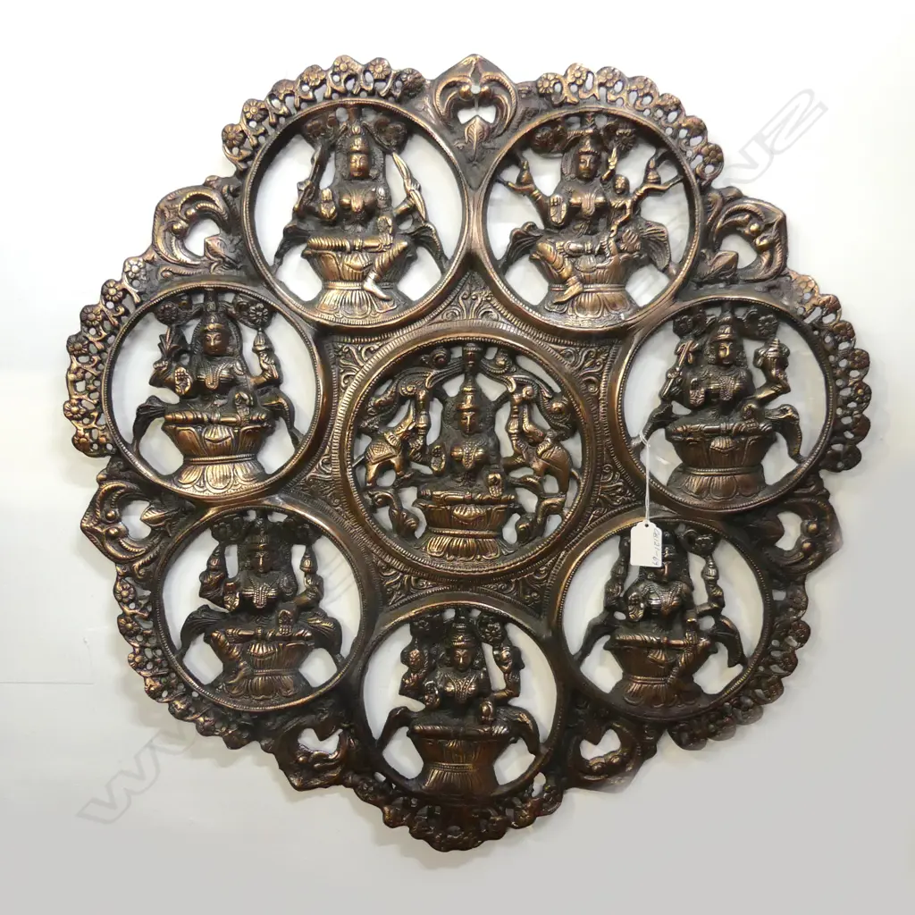 LG WALL HANGING BRASS MULTI BUDDAH MEDALLION, DIA.640mm Image 1++