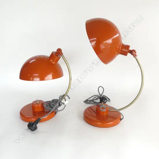 PR CONTEMPORARY ORANGE METAL LAMPS H.350mm