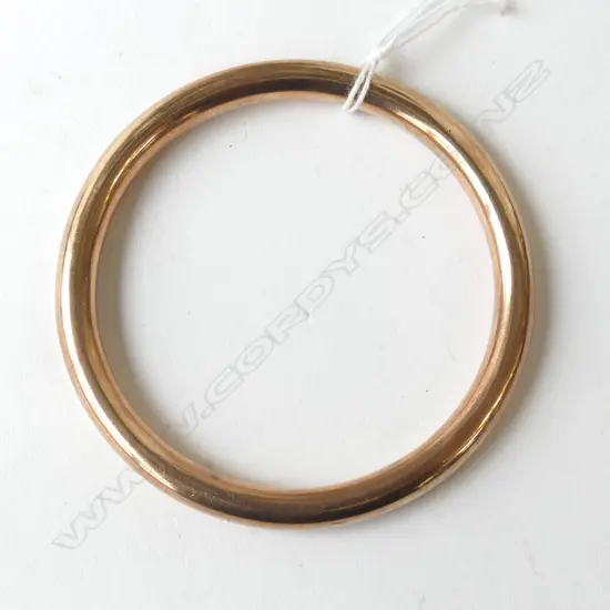 9CT LINED BANGLE 60mm int. dia