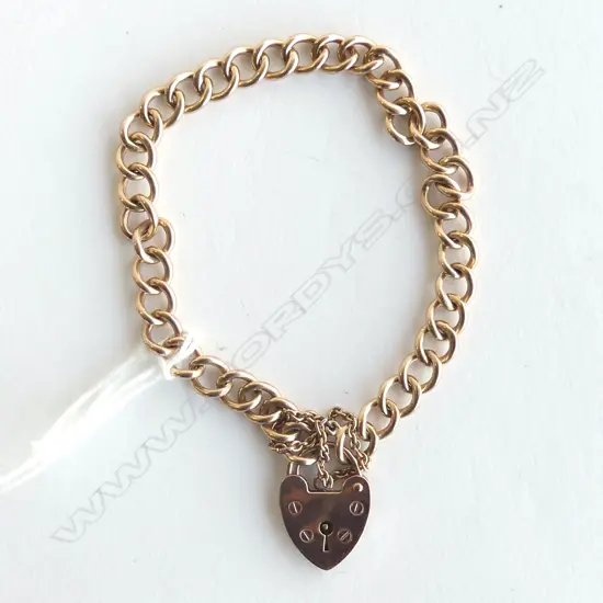 9CT ROSE GOLD CHAIN BRACELET 16.2gms