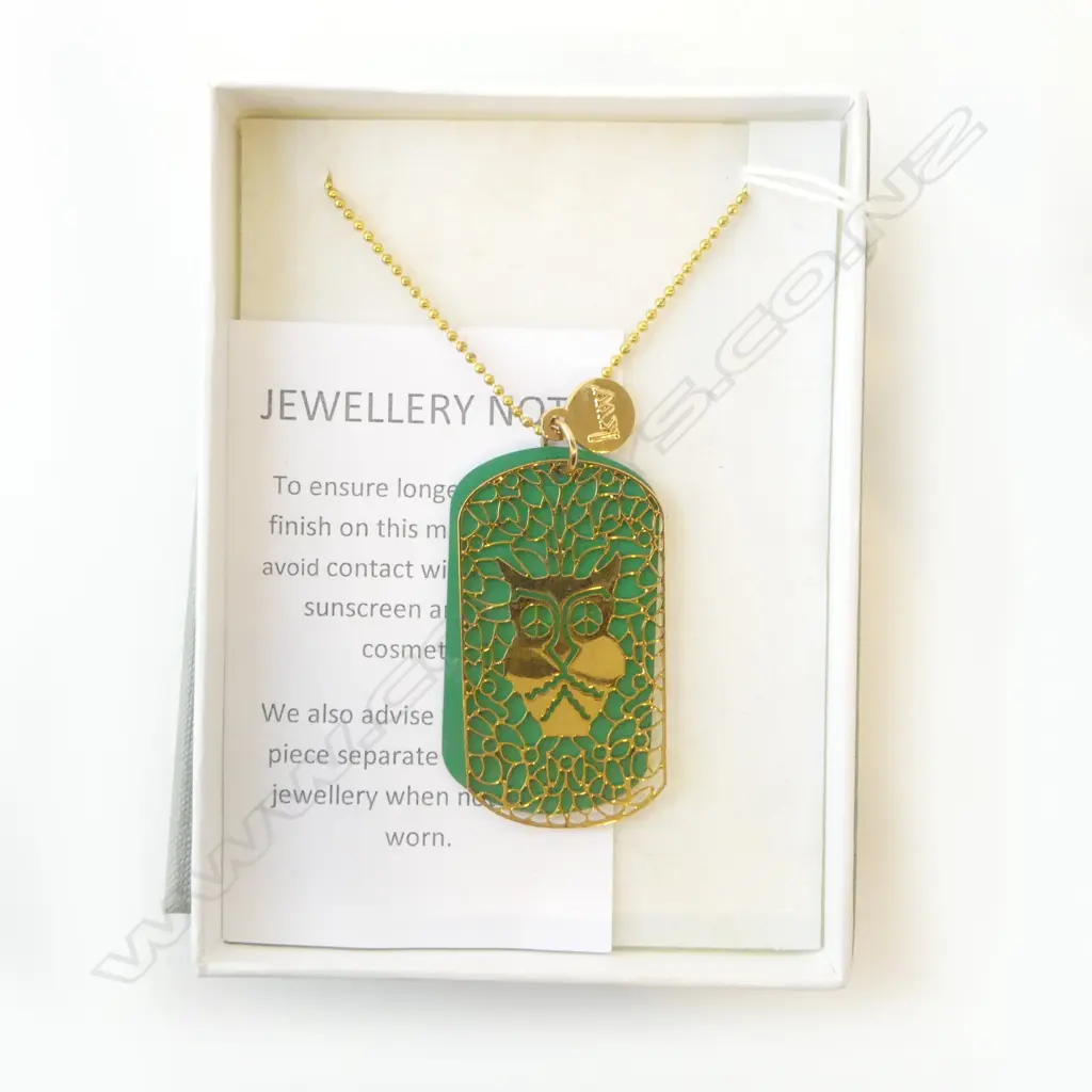 KAREN WALKER PENDANT & CHAIN [BOXED] Image 1++