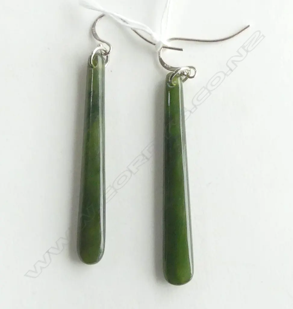 PR SILVER SET POUNMAU DROP EARRINGS, NEW Image 1++