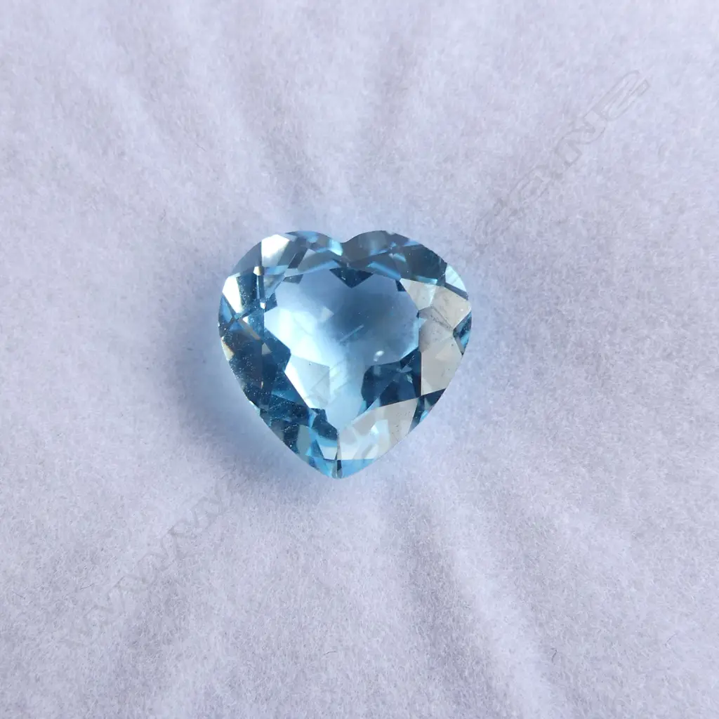 TOPAZ HEART FACET CUT 5.48ct Image 1++