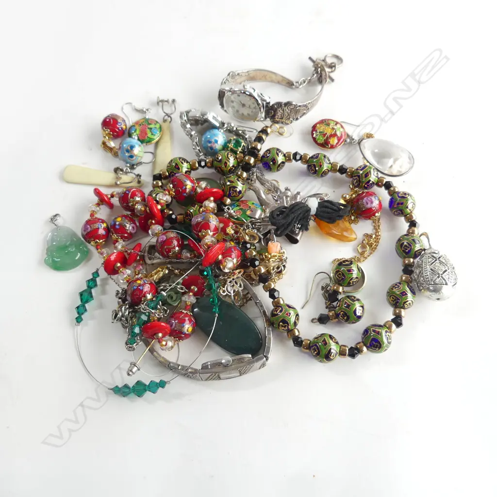 ASST. COSTUME JEWELLERY; EARRINGS NECKLACES ETC Image 1++
