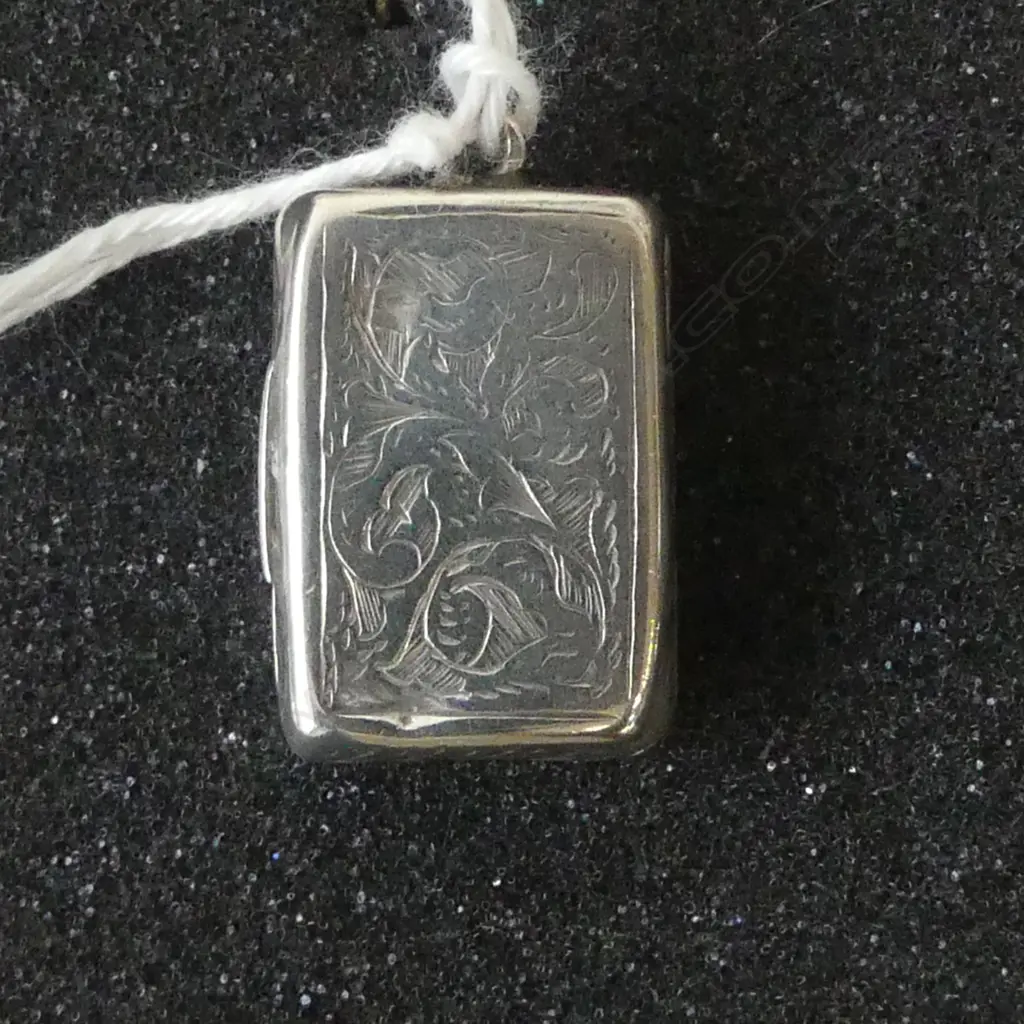 STG SILVER VINAIGRETTE BIRMINGHAM 1864 GILDED INTERIOR, L.22MM Image 1++
