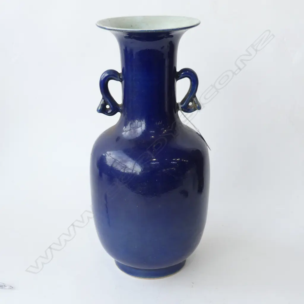 ORIENTAL BLUE GLAZED VASE H.380mm Image 1++