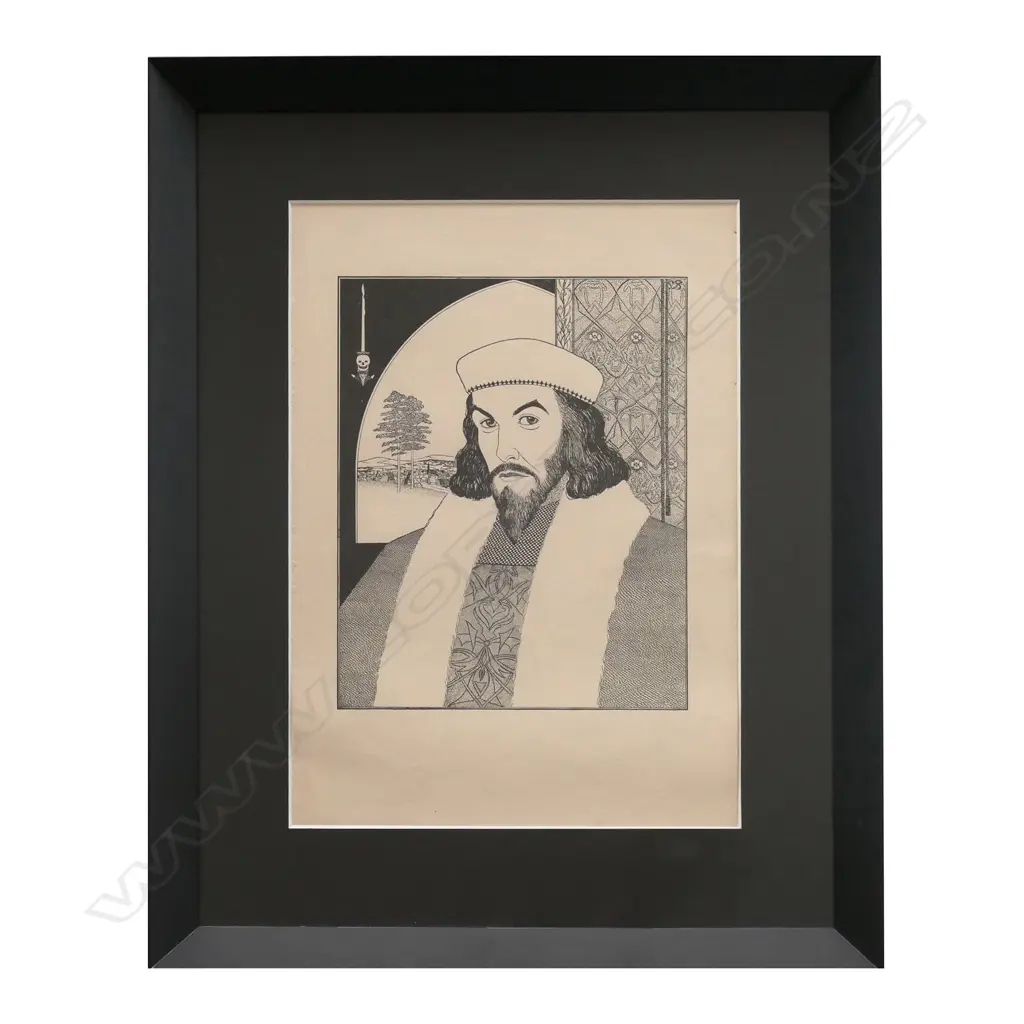1937 LEO BENSEMANN 'DR FAUSTUS' LITHOGRAPHIC PRINT, 190 x 150mm Image 1++