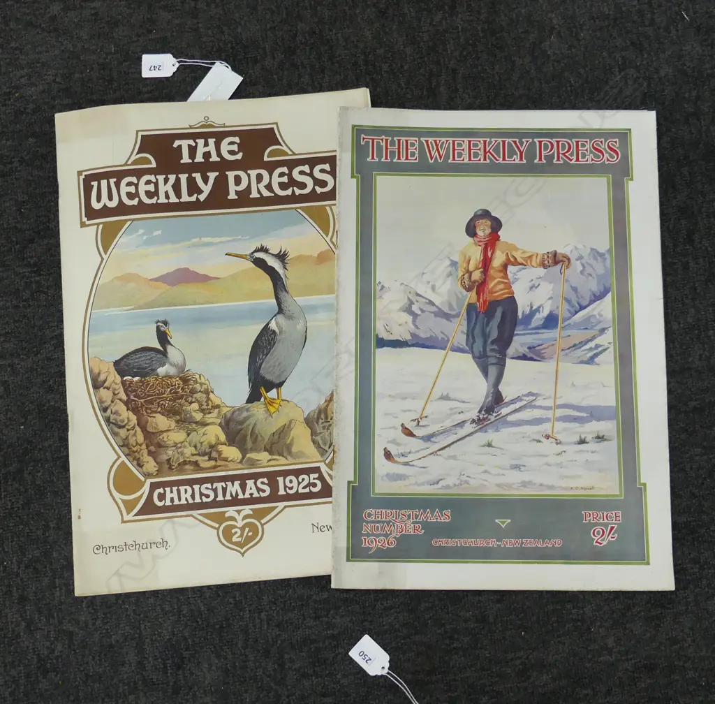 2 COPIES 'THE WEEKLY PRESS' CHRISTMAS 1925/6 collections lg b/w photos from the year Image 1++