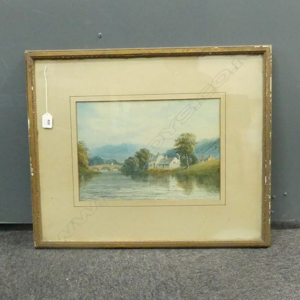VICT RIVERSIDE W/C SIGNED H MAGENIS 1887 H490 W590MM Image 1++