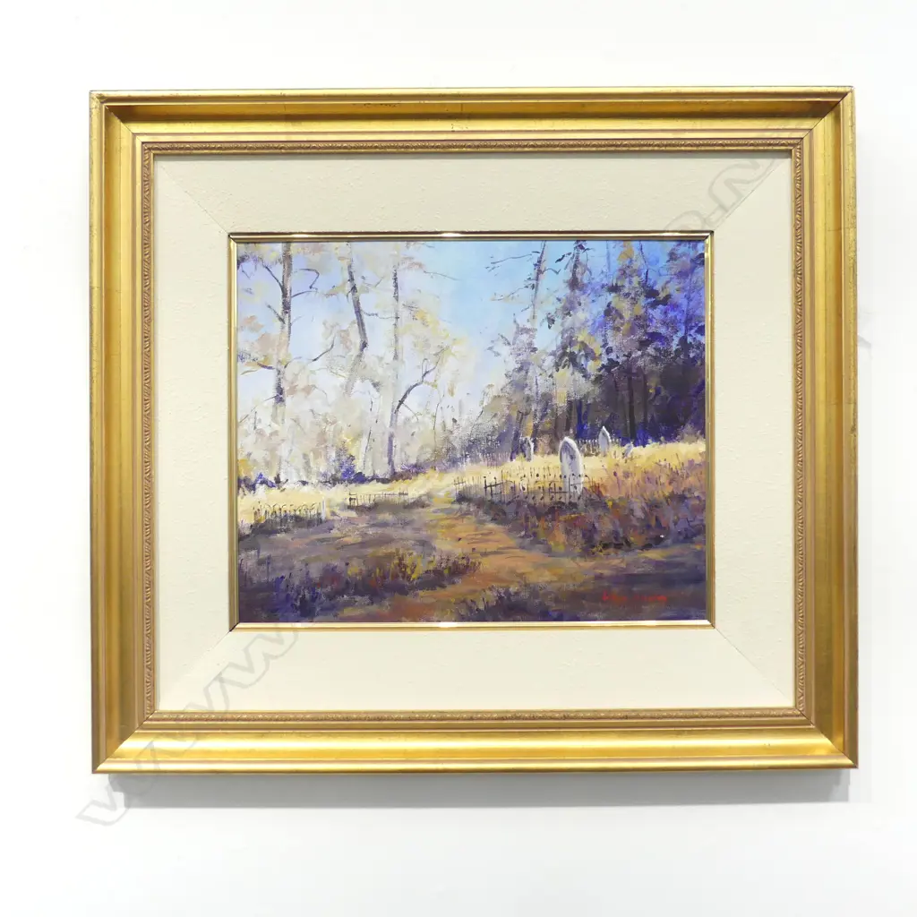 ROBYN BARCLAY 'OFF GRAVE CONCERN - SKIPPERS' OIL ON BOARD 320x395mm Image 1++
