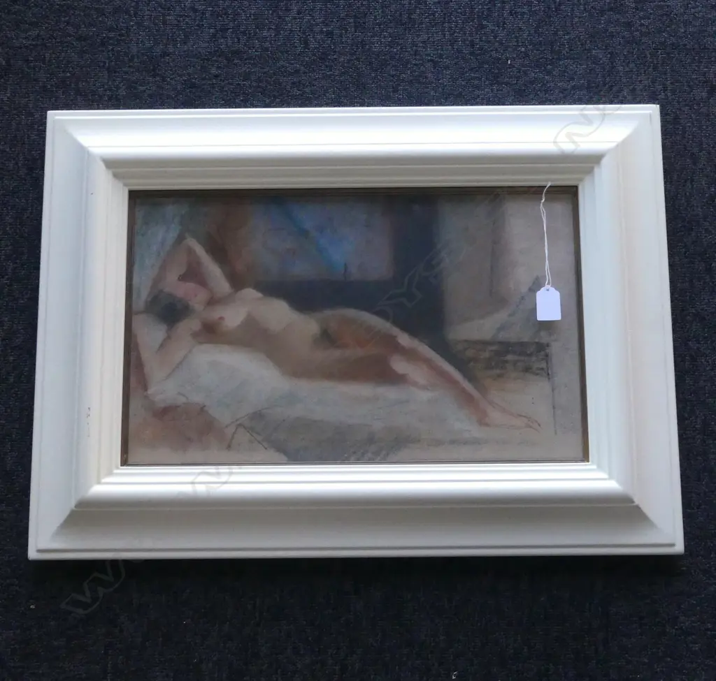 JOHN WEEKS, NUDE, PASTEL ON PAPER 275x445mm Image 1++