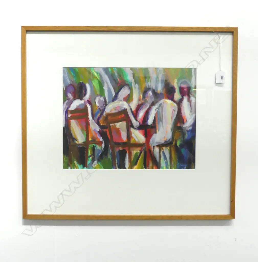 GRAHAME BARTON 'OUTDOOR TABLE' ACRYLIC 275x365mm Image 1++