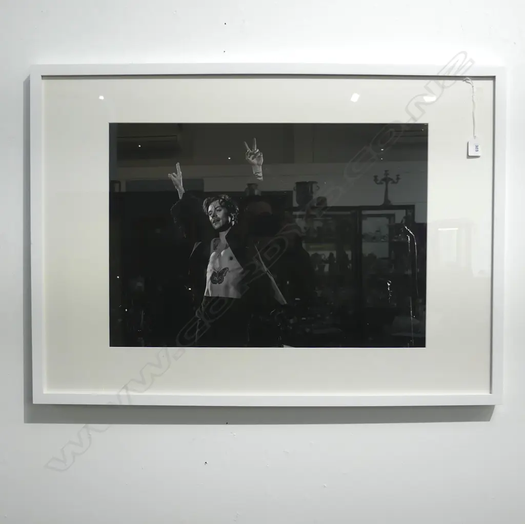 HARRY STYLES B/W PRINT 410x585mm Image 1++