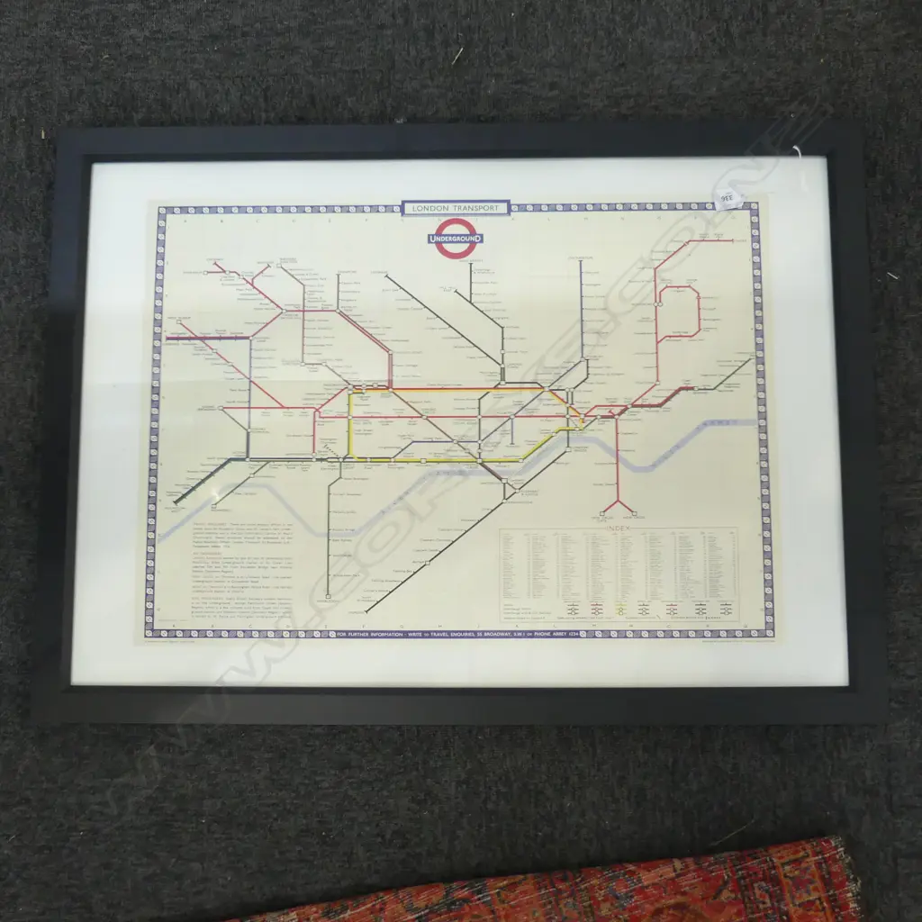 LONDON UNDERGROUND PRINT 500x700mm Image 1++