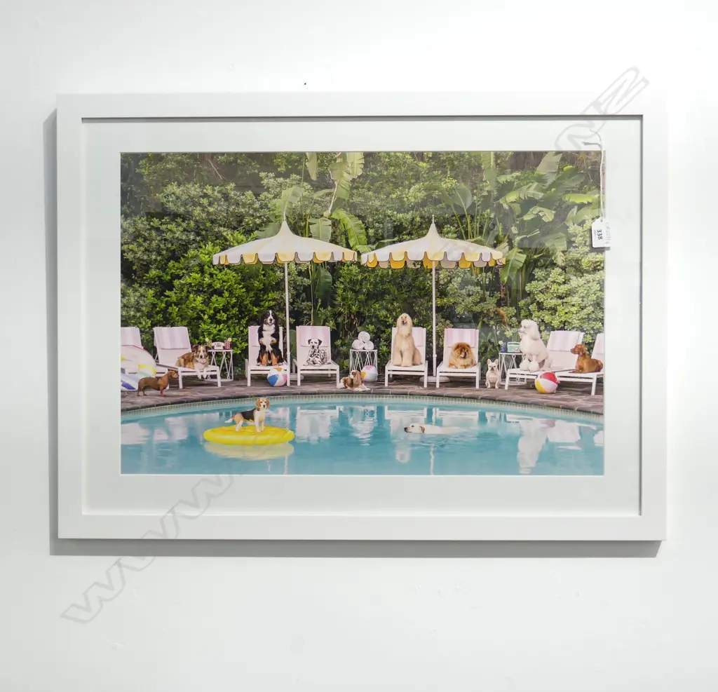 GRAY MALIN PHOTO PRINT 'POOL DAY AT THE PARKER' 400x600mm Image 1++