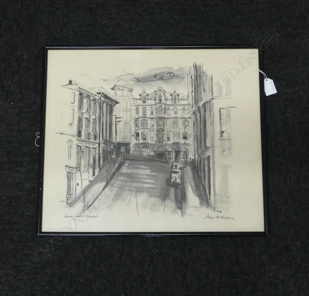 SHONA MCFARLANE 'WAINS HOTEL, DUNEDIN' PRINT 390x450mm  Image 1++