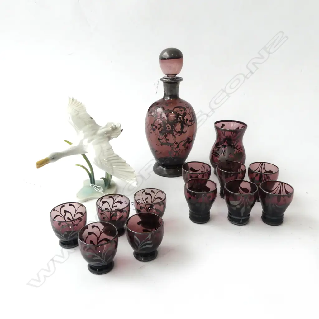 ALKA KUNST BIRD AF + 13 PCE DRINKS SET H.225mm Image 1++