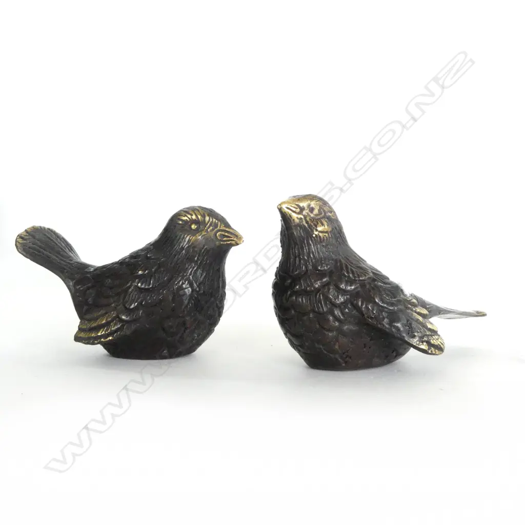 2 BRONZE BIRDS H.50mm Image 1++