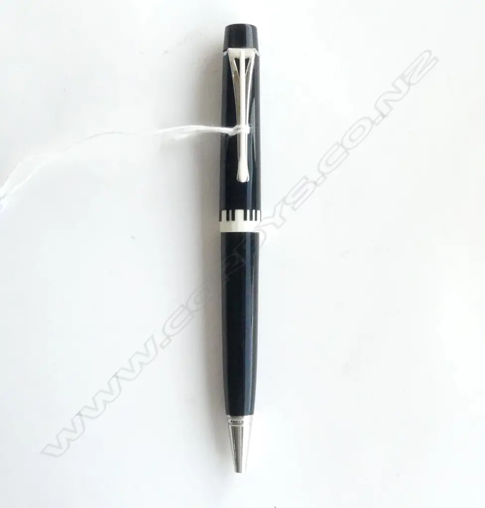 MONTBLANC 'Herbert Von Karjan' LTD ED BALLPOINT PEN w PIANO KEY DETAIL signs of use needs new cartridge Image 1++