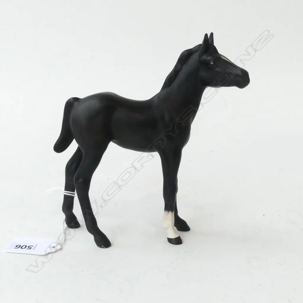BESWICK BLACK BEAUTY HORSE STAMPED BESWICK ENGLAND, H.150MM Image 1++