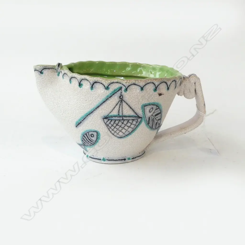 VINTAGE ITALIAN STUDIO POTTERY JUG H.120mm Image 1++