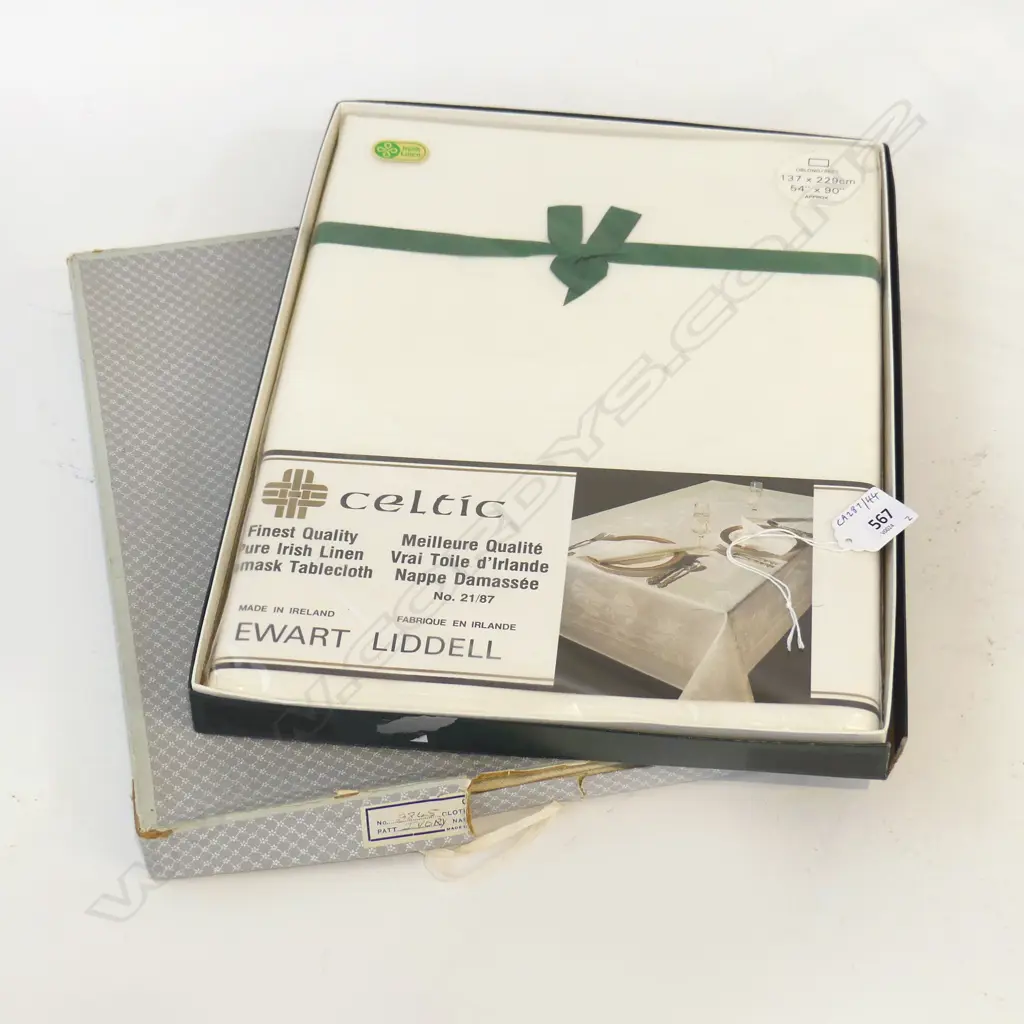 2 BOXES CELTIC IRISH LINEN 1370 X 2290MM Image 1++