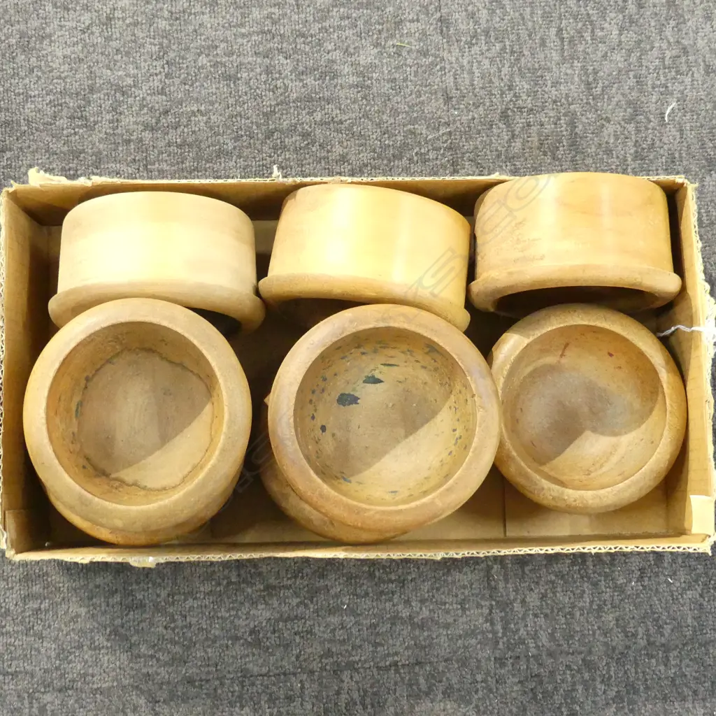 8 VINTAGE KAURI SHOP/BANK? COIN BOWLS  Image 1++