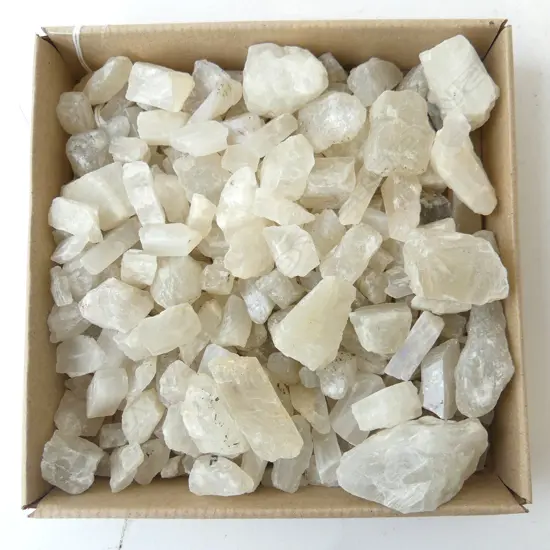 QUANTITY OF UNCUT PIECES TANZANIAN MOONSTONE