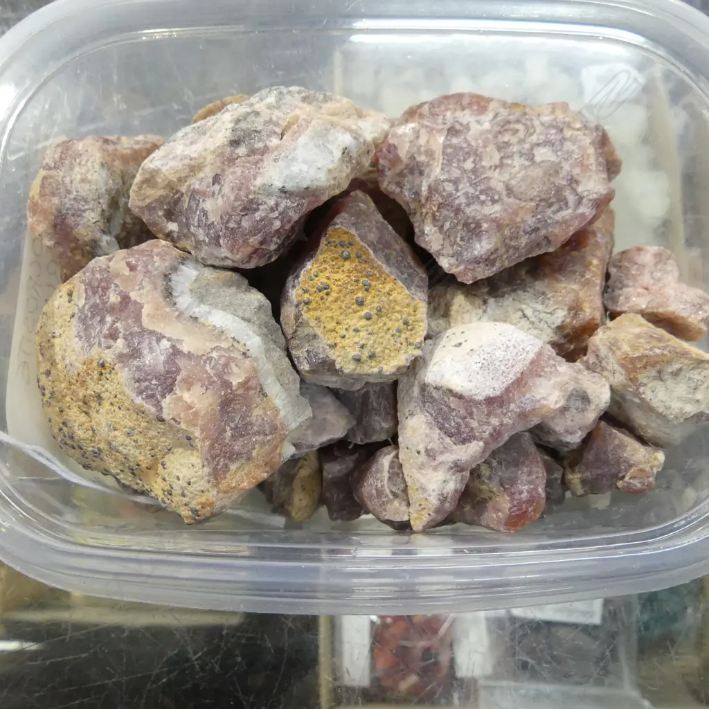 COLLECTION PERUVIAN RHODOCROSITE PIECES Image 1++