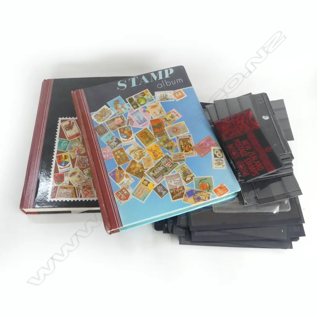 2 STAMP ALBUMS ETC Image 1++