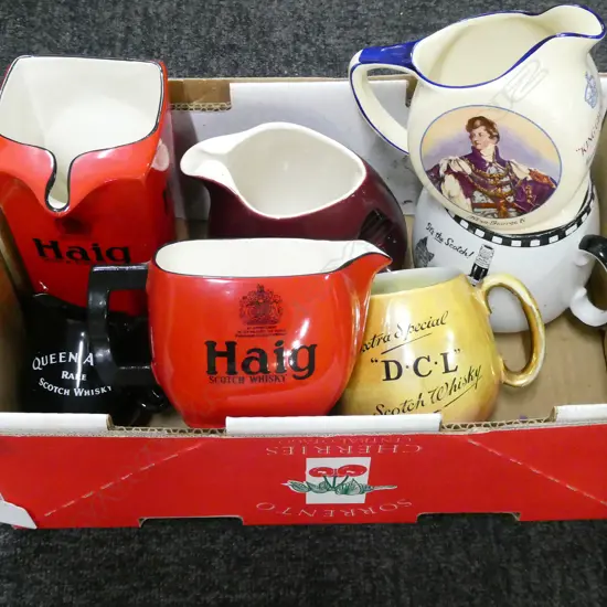ASST. WHISKEY JUGS ETC