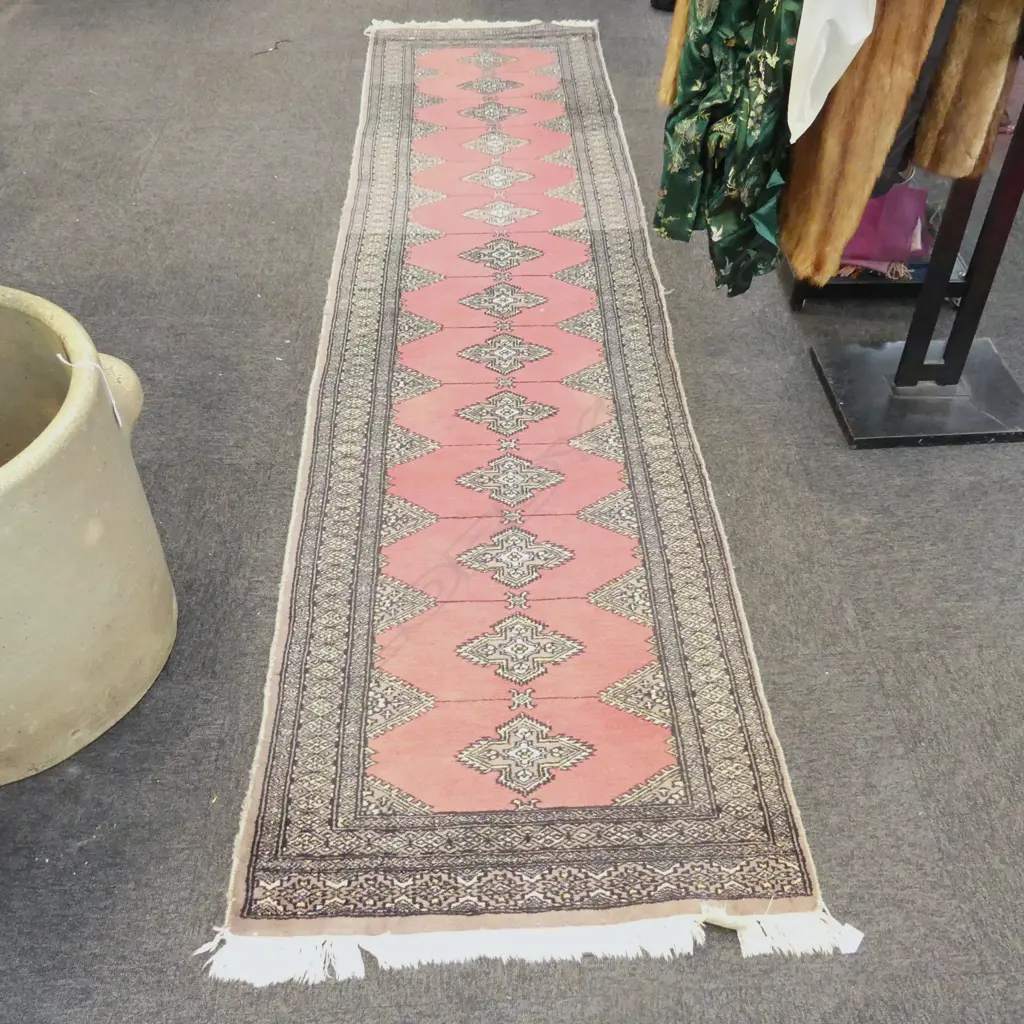 HAND KNOTTED WOOL PILE RUNNER 3100x760mm Image 1++