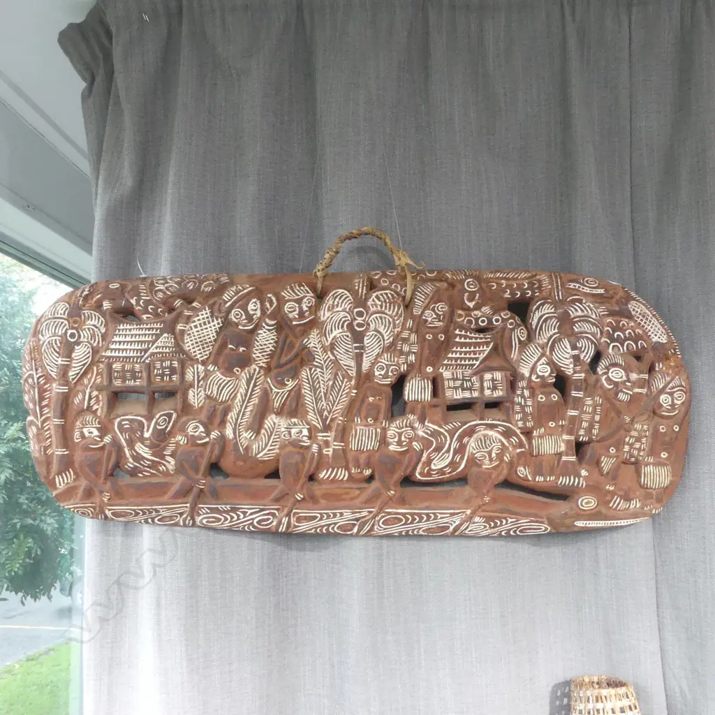 PNG CARVED WOOD STORY BOARD L950MM Image 1++
