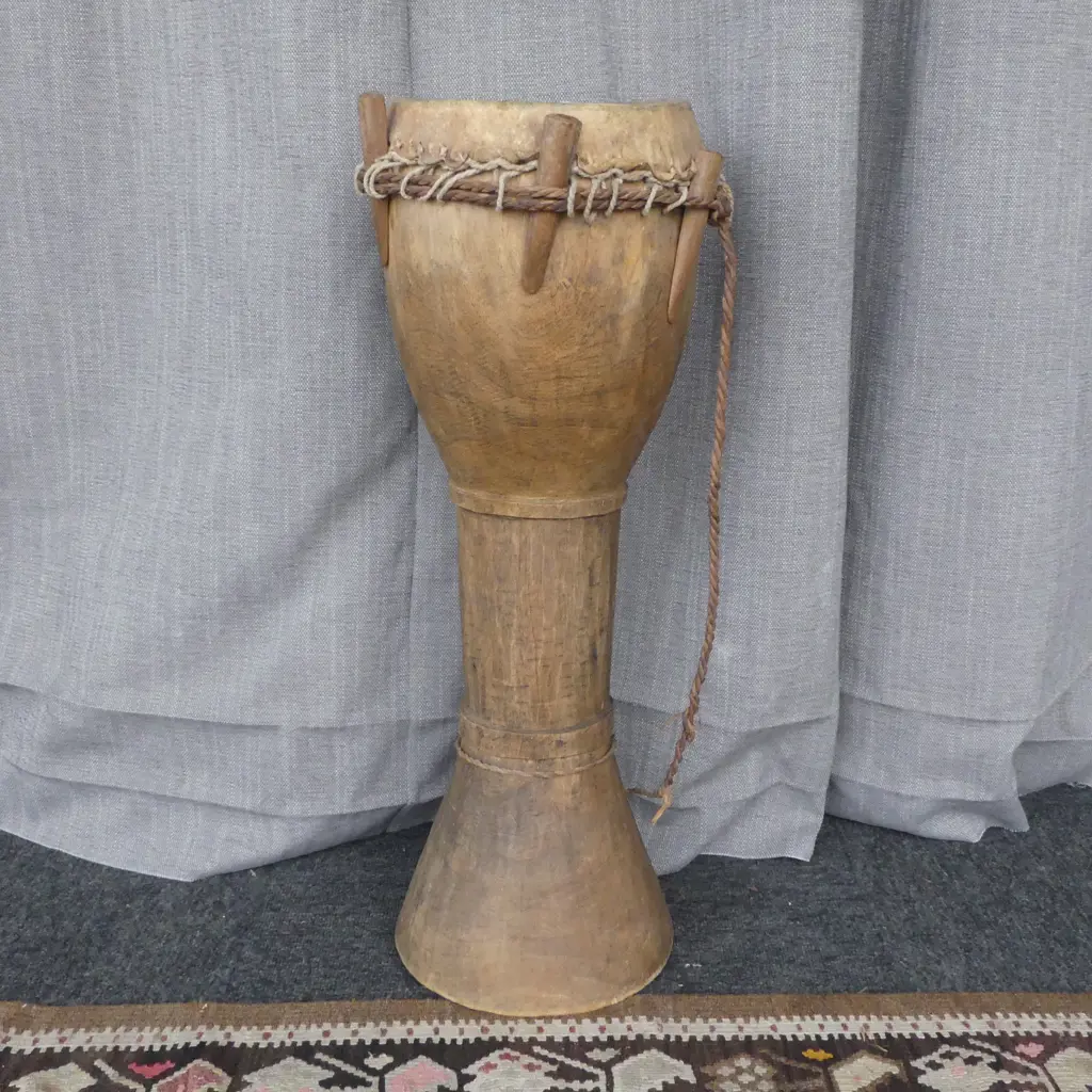 PNG WOOD & SKIN STANDING DRUM H630MM Image 1++