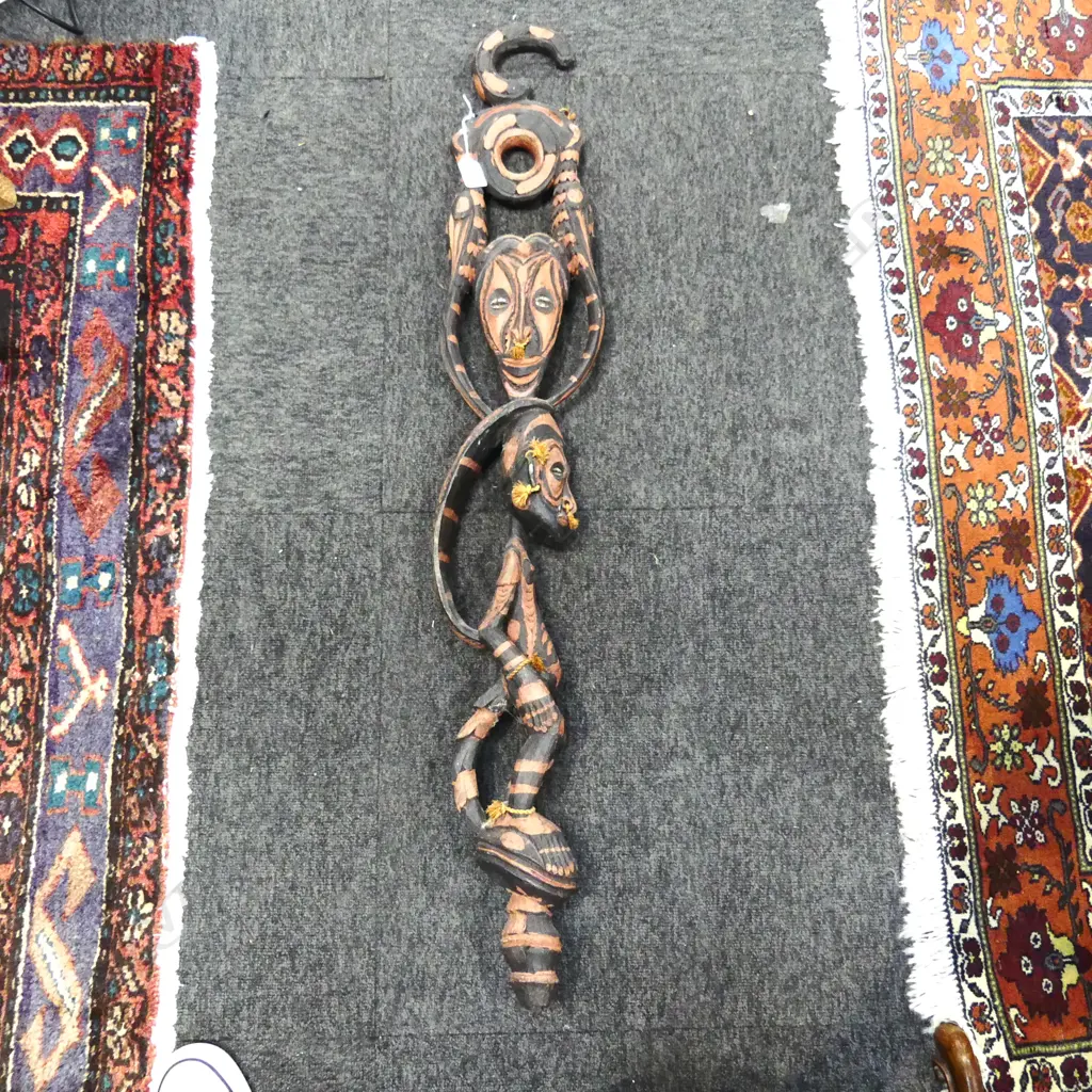 TRIBAL WOODEN CARVING H.1020mm Image 1++