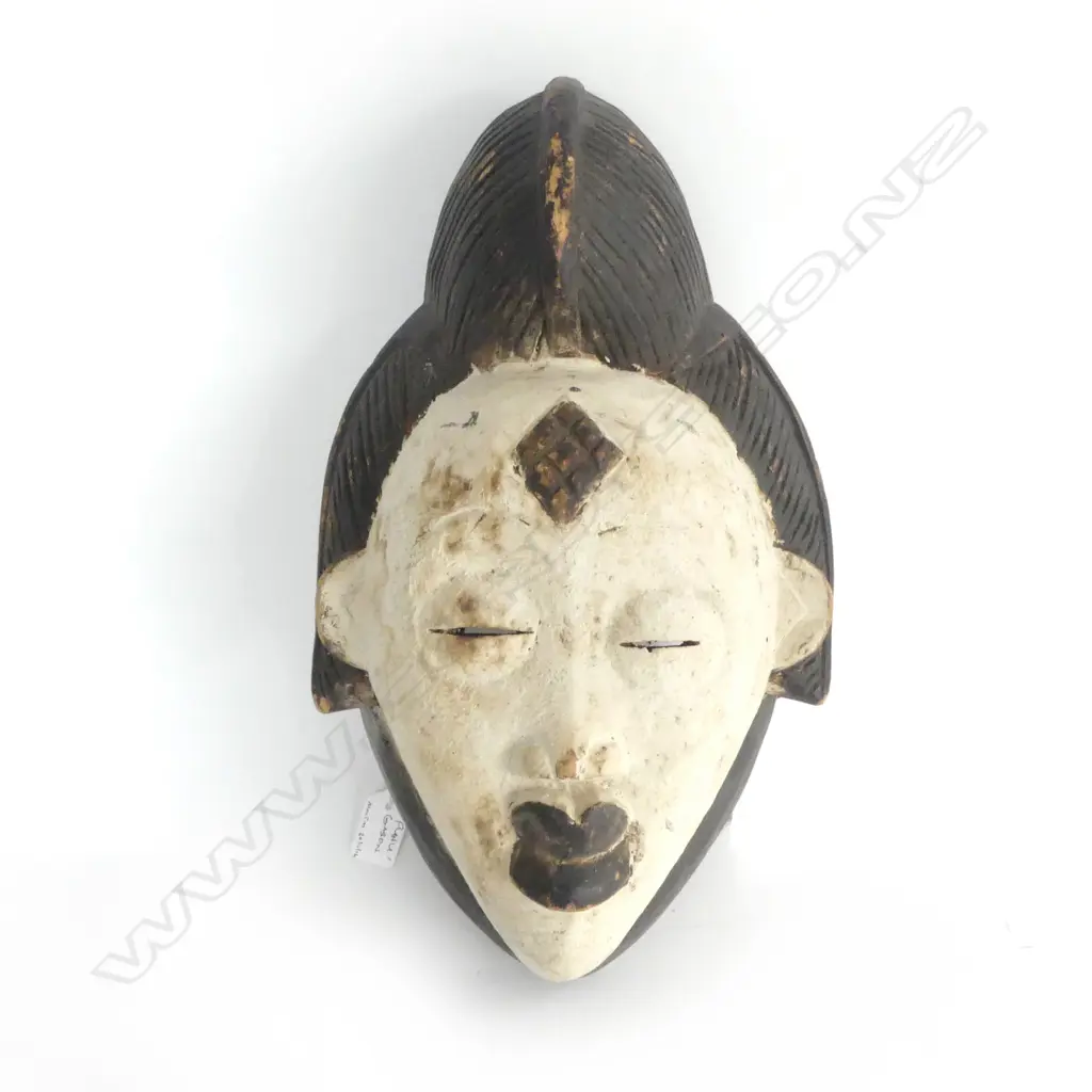1 CARVED WOODEN  MASK H.330mm Image 1++