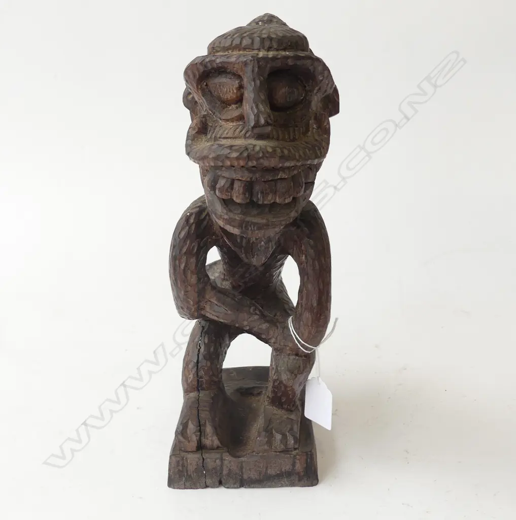 CARVED WOODEN TRIBAL FIGURE H.310mm Image 1++